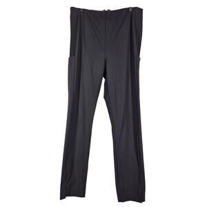 ATHLETA WOMEN'S BLACK RECYCLED NYLON BLEND STRETCH PANTS, SIDE POCKETS SIZE 16T